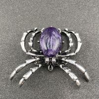 Gem Inlaid Spider Multicolor Pendant Brooch Dual-purpose Necklace Brooch Diy Accessories sku image 6