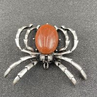 Gem Inlaid Spider Multicolor Pendant Brooch Dual-purpose Necklace Brooch Diy Accessories sku image 9