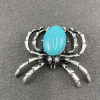 Gem Inlaid Spider Multicolor Pendant Brooch Dual-purpose Necklace Brooch Diy Accessories sku image 10