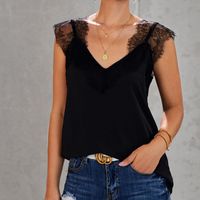 Sommermode New Style Lace Stitching Weste Top main image 1
