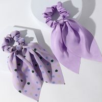 New Fashion Style Printed Wave Dot Hair Scrunchies main image 4