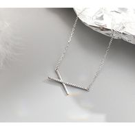 Korean S925 Sterling Silver Zircon Necklace main image 5