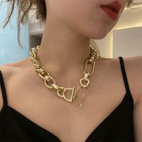 Fashion Thick Chain Ot Buckle Necklace main image 2