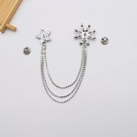 Korea Fashion Diamond Flower Star Brooch main image 4
