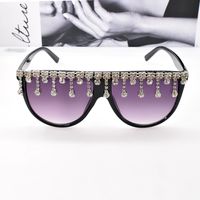 Fashion Diamond Tassel Polarized Sunglasses main image 2