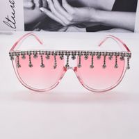 Fashion Diamond Tassel Polarized Sunglasses main image 3