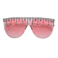 Fashion Diamond Tassel Polarized Sunglasses main image 6