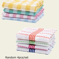 Candy-colored Plaid Striped Cotton Yarn Kitchen Rag main image 5