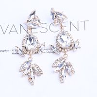 Korean Style Alloy Diamond-studded Geometric Earrings main image 1