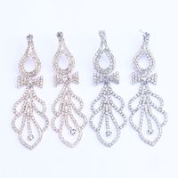 Classic Fashion Rhinestone Long Tassel Claw Chain Earrings Wholesale main image 5