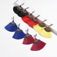 Fashion Alloy Diamond Tassel Earrings sku image 2