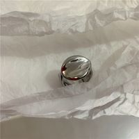 Korean Geometric Silver Metal Ring Wholesale sku image 3