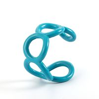 Fashion Color Open Hollow Dripping Chain-shaped Ring sku image 4