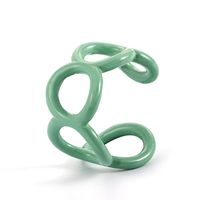 Fashion Color Open Hollow Dripping Chain-shaped Ring sku image 5