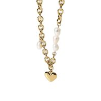 Collier De Perles D&#39;eau Douce Avec Pendentif Coeur Mode main image 6