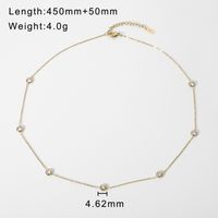 Simple Style Stainless Steel Titanium Steel Plating Gold Plated Pendant Necklace sku image 1