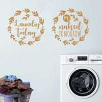 Fashion Golden Round Bedroom Washing Machine Porch Stickers main image 3