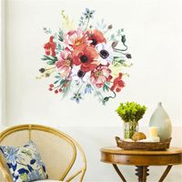 Retro Flower Bedroom Living Room Porch Wall Stickers main image 4