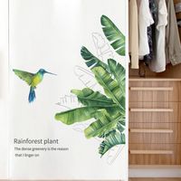 Fashsion Tropical Green Plants Bedroom Porch Wall Stickers main image 4
