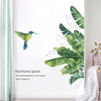 Fashsion Tropical Green Plants Bedroom Porch Wall Stickers main image 5