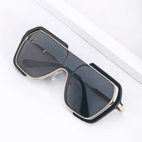 Retro Large Frame Contrast Color Sunglasses Wholesale main image 6
