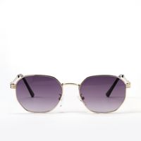 Wholesale Fashion Metal Oval Sunglasses main image 5