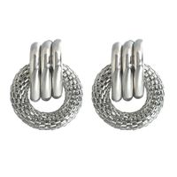 Fashion Geometric Alloy Plating Silver Earrings Wholesale main image 1