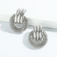 Fashion Geometric Alloy Plating Silver Earrings Wholesale main image 3