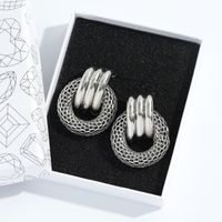 Fashion Geometric Alloy Plating Silver Earrings Wholesale main image 4