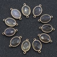 Crystal Agate Gemstone Edging Pendant Wholesale sku image 18