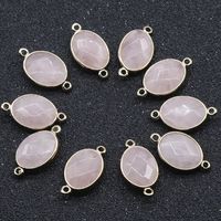 Crystal Agate Gemstone Edging Pendant Wholesale sku image 19