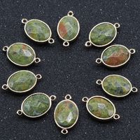 Crystal Agate Gemstone Edging Pendant Wholesale sku image 3