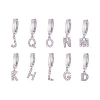 Mode Nouveau Zircon 26 Lettres Anglaises Boucles D&#39;oreilles main image 4