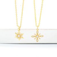 Korean Style Fashion Sunflower Clavicle Chain Necklace main image 1