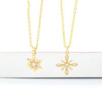 Korean Style Fashion Sunflower Clavicle Chain Necklace main image 3
