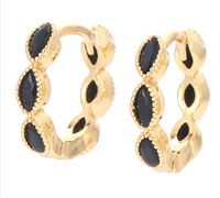 Drop-shaped Colored Diamond Micro-inlaid Zircon Earrings sku image 1