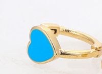 Fashion Heart-shaped Multicolor Oil Drop Earrings Wholesale sku image 6