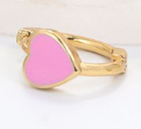 Fashion Heart-shaped Multicolor Oil Drop Earrings Wholesale sku image 7