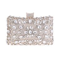 Retro Dinner Hand Heavy Industry Beaded Small Square Bag main image 3