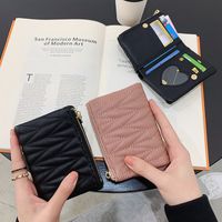 Embroidery Thread Wallet Women's Cute Small Fold Coin Purse main image 1