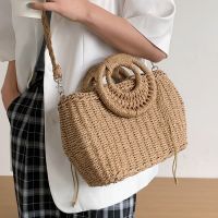 Fashion Straw Portable Basket Bag main image 5