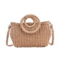 Fashion Straw Portable Basket Bag main image 6