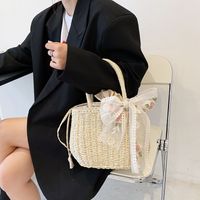 Fashion Weave Portable Basket Tote Bag main image 3