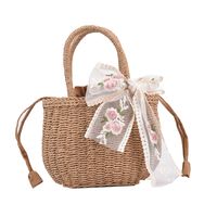 Fashion Weave Portable Basket Tote Bag main image 6