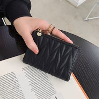Embroidery Thread Wallet Women's Cute Small Fold Coin Purse sku image 1