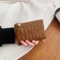 Embroidery Thread Wallet Women's Cute Small Fold Coin Purse sku image 3
