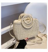Fashion Straw Portable Basket Bag sku image 2
