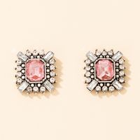 New Fashion Baroque Romantic Diamond Geometric Alloy Earrings main image 3