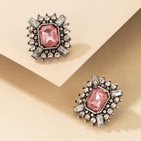 New Fashion Baroque Romantic Diamond Geometric Alloy Earrings main image 6
