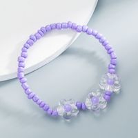 Bracelet Coréen De Fleurs En Perles main image 5